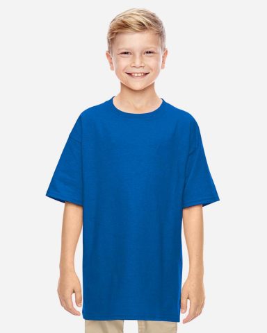 Youth Gildan 5000B Navy Gildan 5000B youth t-shirt, classic fit, heavyweight cotton, crew neck