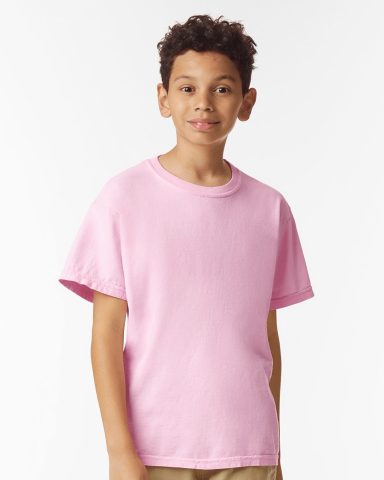 Youth Comfort Colors 9018 Light pink Comfort Colors 9018 youth t-shirt, classic fit, garment-dyed heavyweight cotton