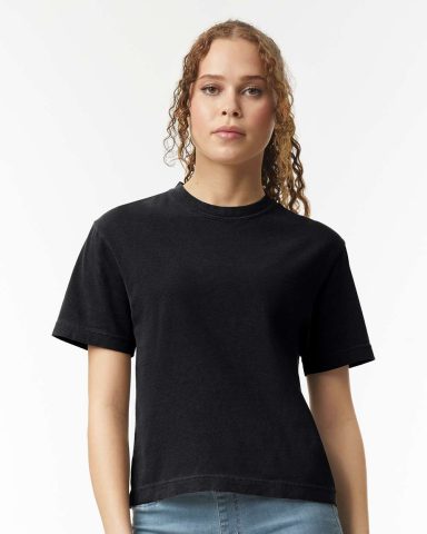 Women's Comfort Colors 3023CL Black Colors 3023CL t-shirt, boxy mid-length fit, garment-dyed heavyweight cotton